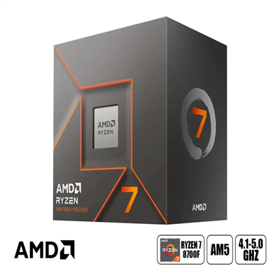 PROCESADOR AMD RYZEN 7 8700F, 4.1/5.0 Ghz, AM5
